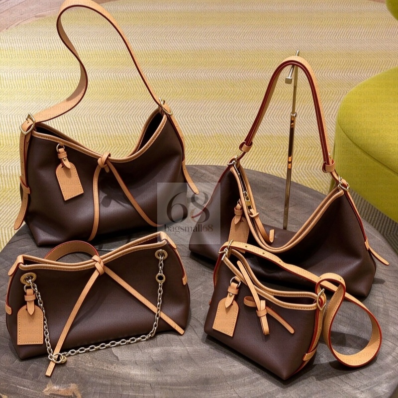 Designer bags Women Vintage Printed Carryall East West Hobo Shoulder Bag Top Handle Chain Strap Handbag Monogram BB Size Purse for Ladies