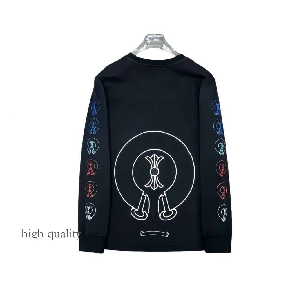 Chrome Hoodie Designer T Shirt Mens Womans Sanskrit Crome Tees Print Cotton Casual Sweatshirt Womens Y2k Gothic Style Cross CH Long Sleeve Hip Hop G