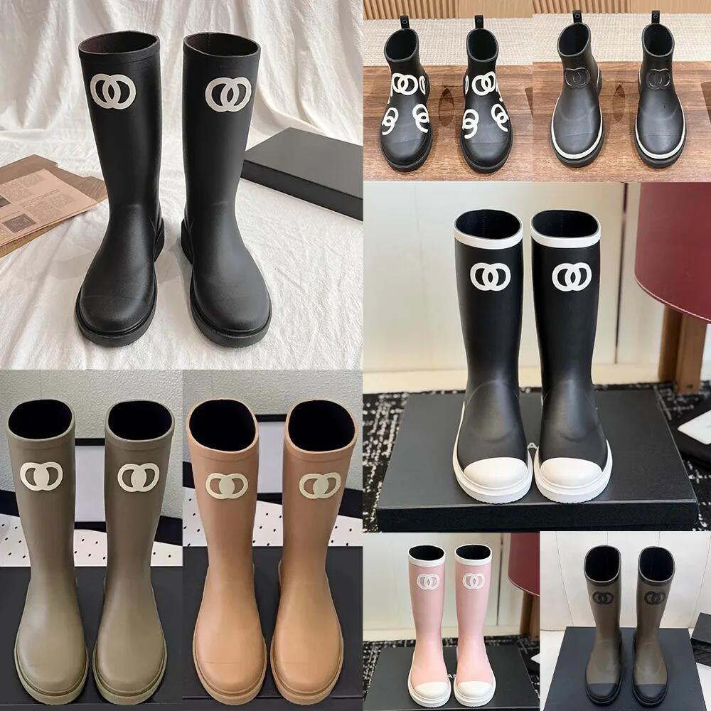 Designer boots rain boots shoes color waterproof high boots are suitable for daily outdoor wear in autumn and winter designer shoes essential wellie