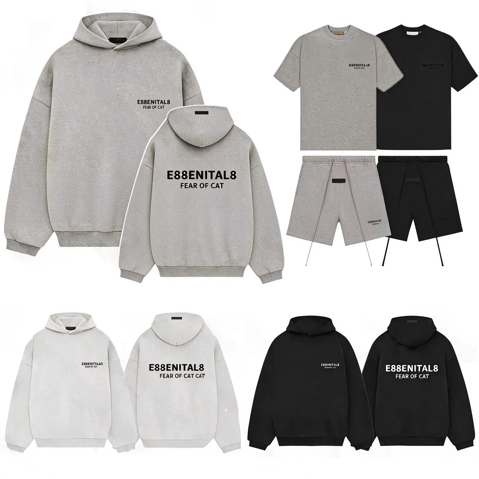 Designer essential Hoodies Men Women 1977 Tracksuit 3D Silicon Reflective Letter Pants Shorts Hoody Oversized Sweatshirts Casual Sweatpants Loose Sw