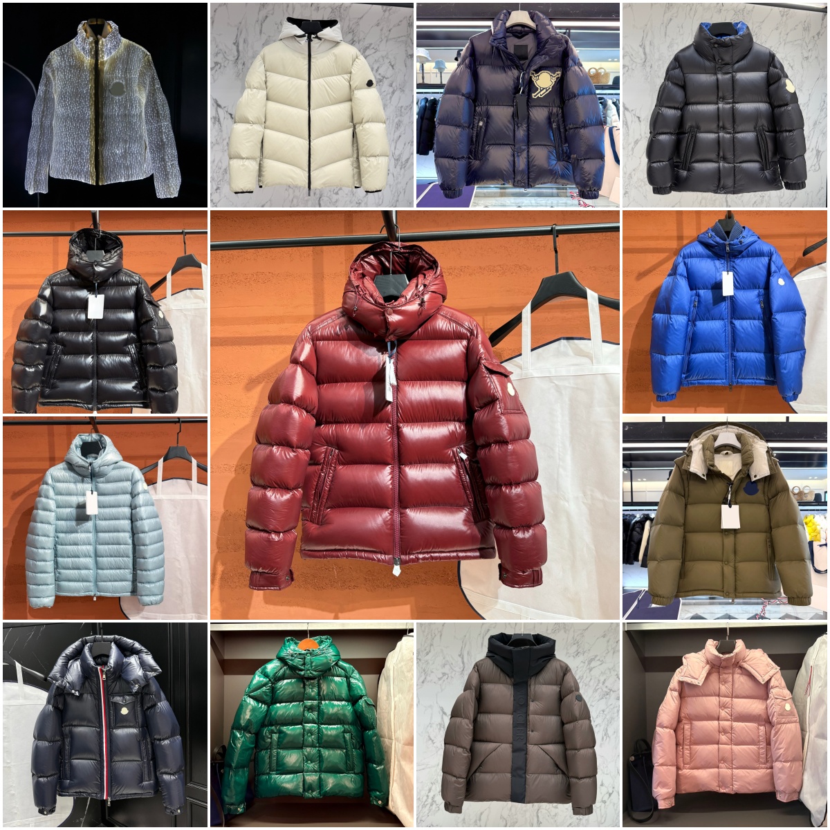 Mens puffer jacket winter jacket men Men's Designer Jacket Winter Warm Windproof Down Jacket Shiny Matte Material Couple New Fashion Designer C