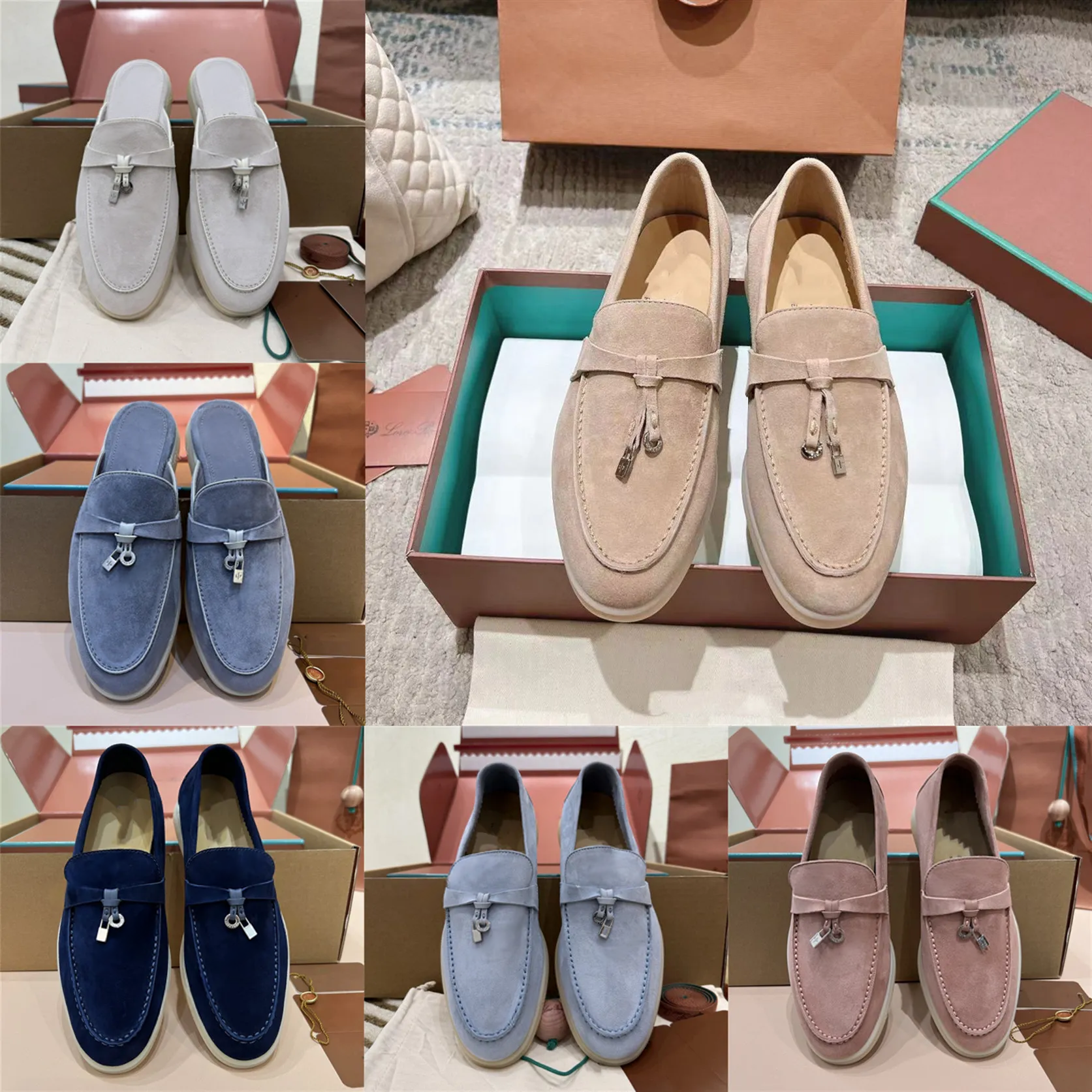 Hommes Femmes Pantoufles Designer Mocassins Designs De Luxe Slipper Slip On Mules Sandales Hommes Doux Daim Top Qualité Diapositives Éraflures Sc