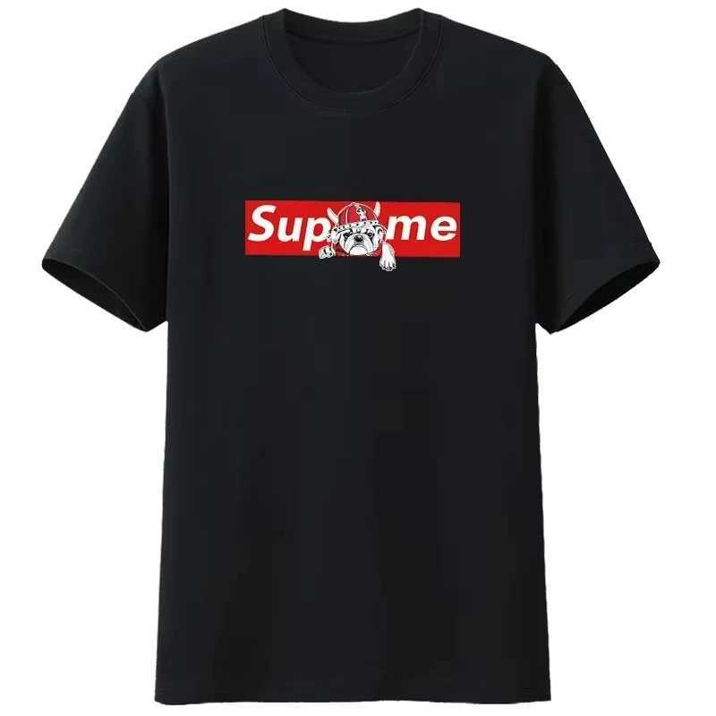 2026 new High-quality thick pure cotton T-shirt with printed design fashionable and versatile breathable and sweat-absorbent Q261015