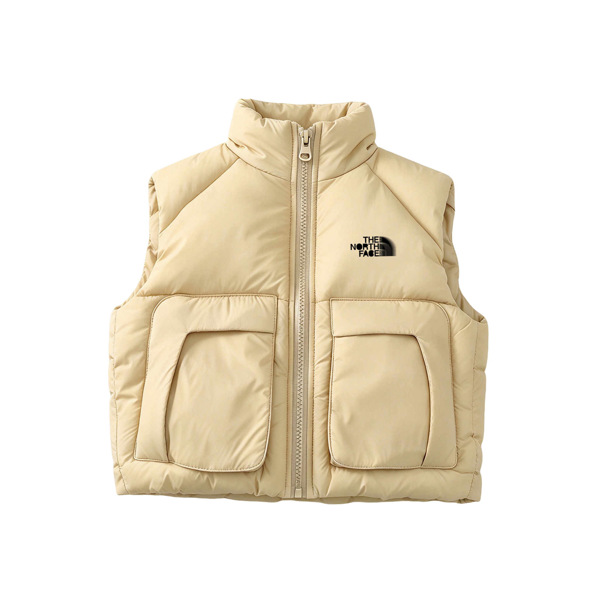 Premium Light Weight Children Quilted Sleeveless Down Vest Boys Girls Zipper Stand Collar Windproof Kids Outdoor Padded Waistcoat Size 100-160CM
