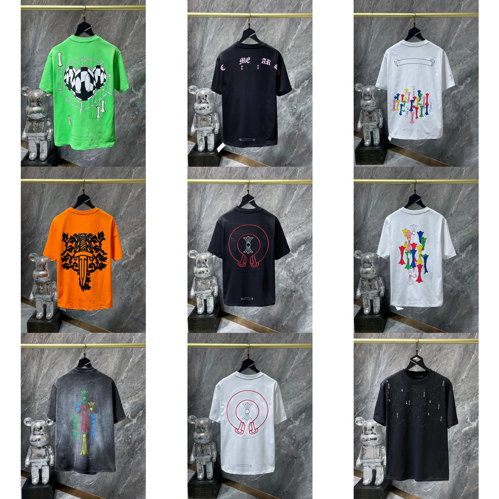 Women Men Chrome Cross Sanskrit T Shirt Vintage Graphic Print Oversized Tee Casual Streetwear Designer Luxury Classic Moda Mujer Regalo Lujo 2b2