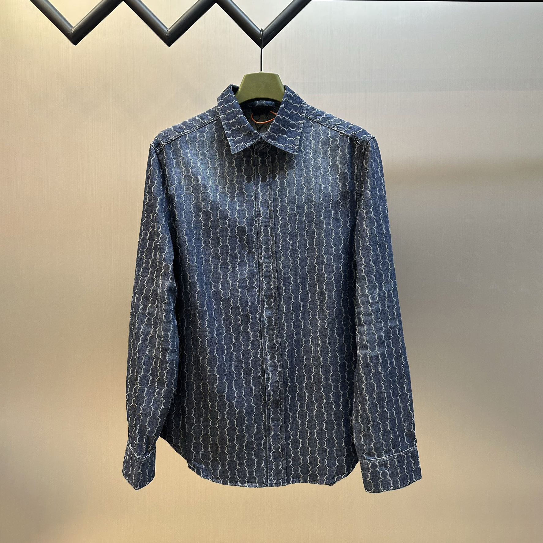 Designer brand high-quality men's shirts with classic floral patterns printed all over, men's casual shirts with retro and fashionable den