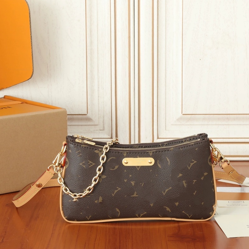 10A Top quality Designer Bag Fashion pochette Liv bag Shoulder bag women Leather Embossed bag Old Flower Handbags Designer purse ba20