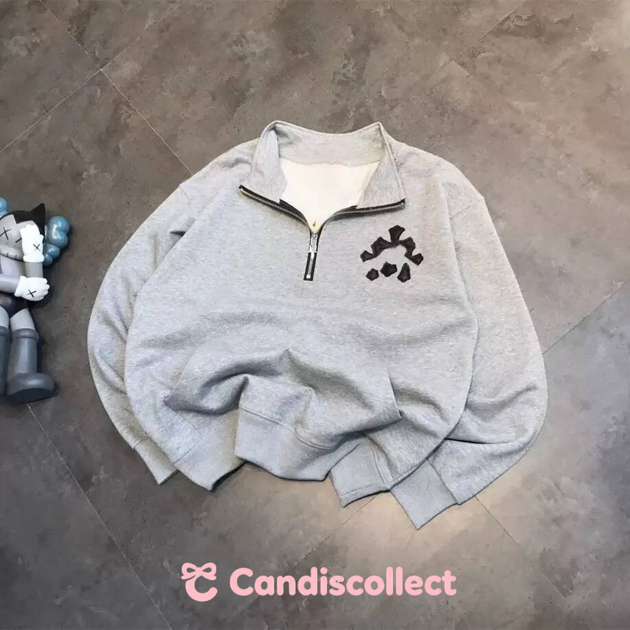 Chrome quarter zips Hoodies Sanskrit hoodie Men Streetwear For woman horseshoe Hoodie Cardigan Designer Mens hoody Long Sleeve 961