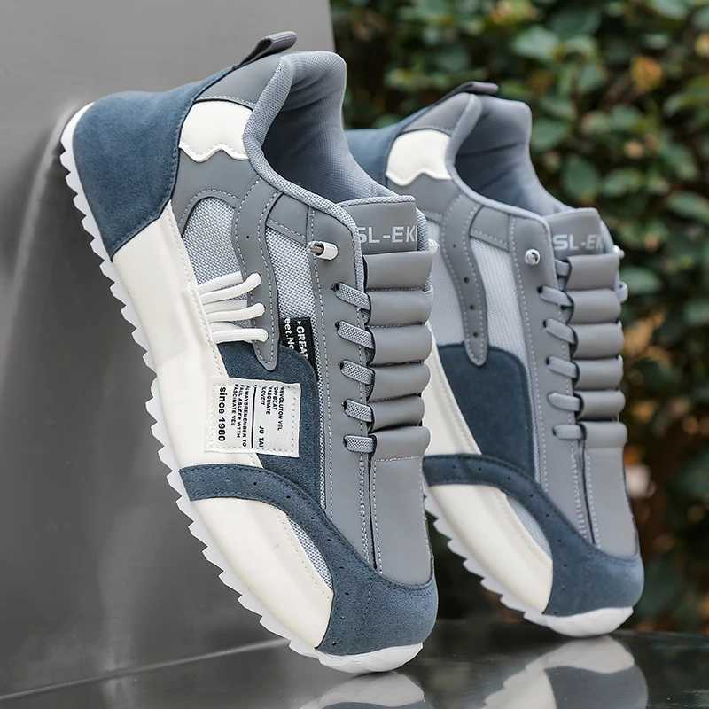 Casual Shoes 1pair Vintage Style Men'S Breathable Mesh Thick Sole Dad Sneakers - Casual Sports Running Shoes with Lace-Up Closure Faux Fab H261