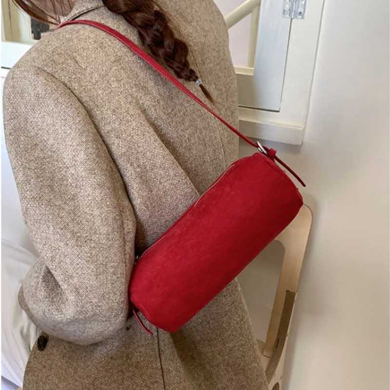Totes Shoulder Bag Suede Pillow Handbag Large Capacity Handbag Slouchy Hobo Bags Candy Color Korean Style Solid Color Tote Bag X261016