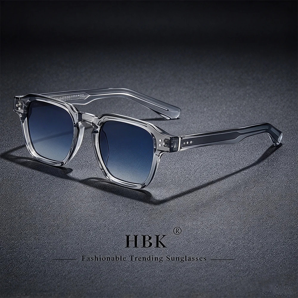 HBK Fashion Sunglasses Men Vintage Square Gradient Sun Glasses Outdoor Sports Party Vacation Travel Driving Eyeglasses 261016