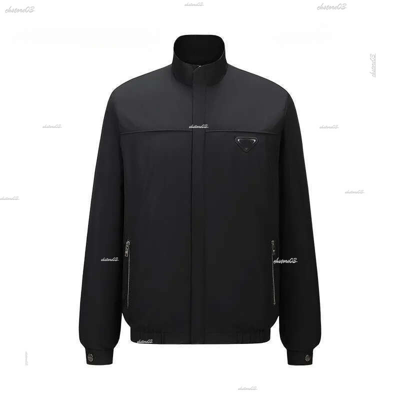 Pradlys Windbreaker Jacket Designer Jackets Men Casual Outerwear Inverted Triangle Pattern Hooded Zipper Pradsness Jackets Tops Men PR Clothes Windp