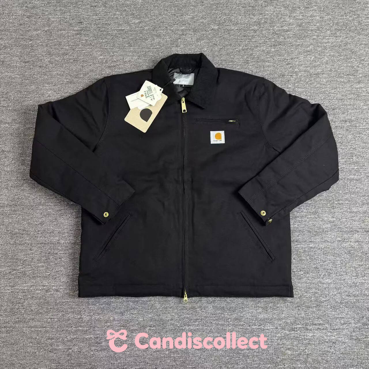 carhartlyity WIP Detroit With Cotton Lining Corduroy Collar Multi Color Men's Workwear Canvas Zipper Men Brand Designer Car Jacket 2D5 b80