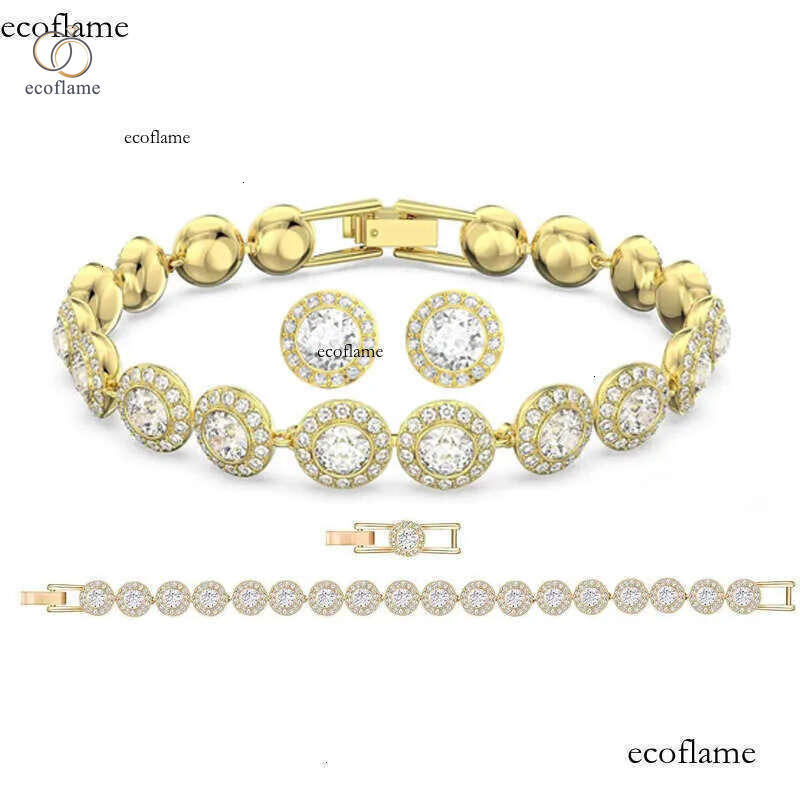 bracelet for women plated sier gold tennis necklace Austria crystal dia bracelets designer jewelry woman Christmas gift With Box