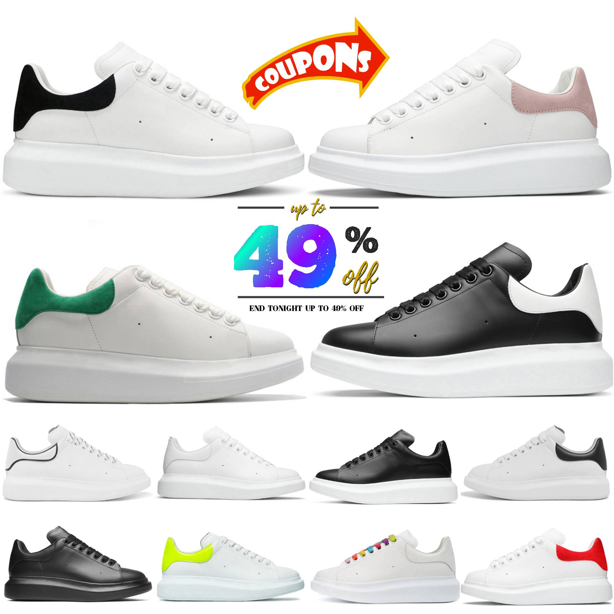 2027 Designer Shoes Oversized Sneaker Platform Scarpe Mens Womens White Black Leather Suede Velvet Lace Up Chaussures de Espadrilles Unisex Luxury S