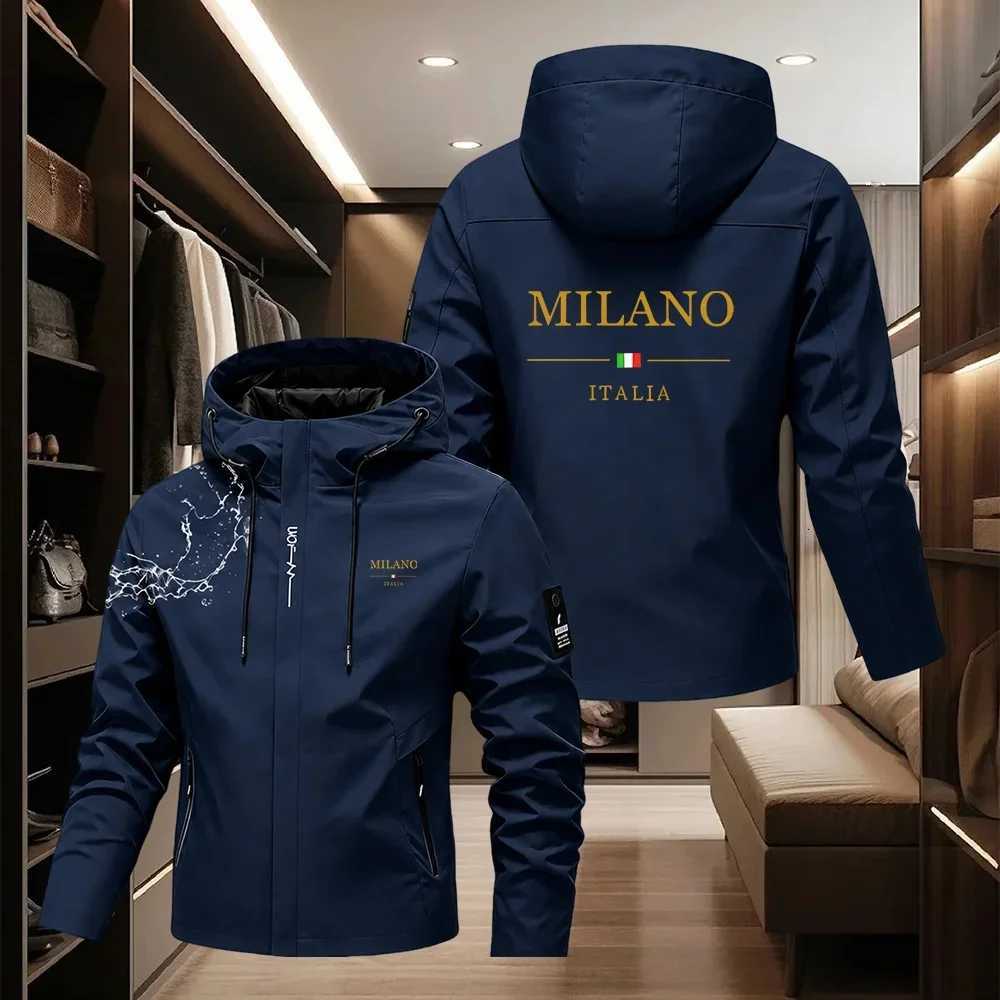 Outdoor Jackets Hoodies New Korean Men's Windproof Zipper Spring Autumn Casual Work Fashion Sports Coat Streetwear Slim Fit Trendy Mens Outerwe