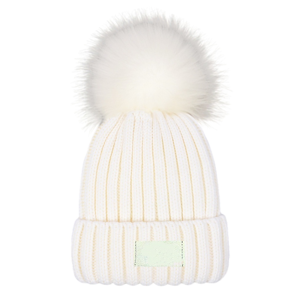 Fashion Winter Caps Beanie Hat Winter Beanies Men Women Warm Winter Pom Poms Bobble Hat Outdoor warm Cap High Quality B-1