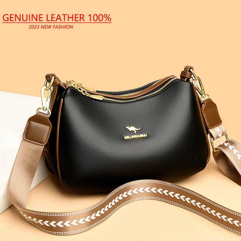 Shoulder Bags Female Shoulder Bag Genuine Leather Women's Crossbody Bags Fashion Trend Designer Girl's Handbag Wallet Sac A Main H261016