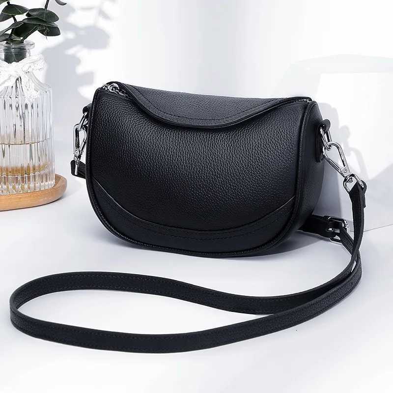 Shoulder Bags TOGO Head Layer Cowhide Leather Saddle Bag Temperament Ladies' Small Handbag Genuine Leather Shoulder Crossbody Phone Bag X261016