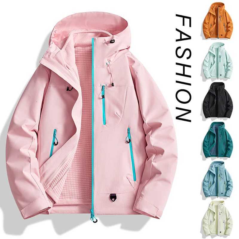 Outdoor Jackets Hoodies Outdoor Three-In-One Two-Piece Windproof Waterproof Coup Hiking Suit Outdoor Men And Women's SuitT261016