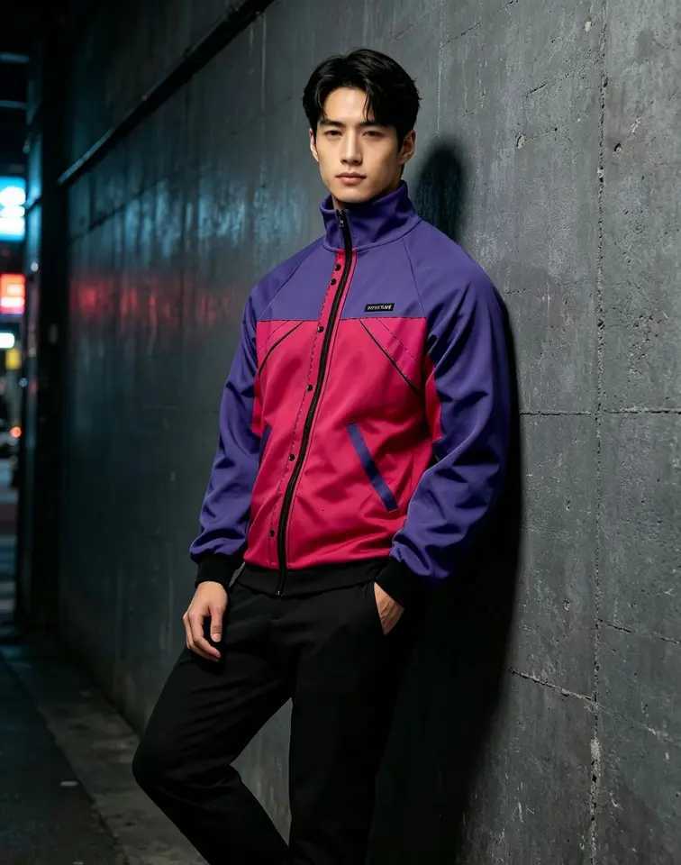 Jackets Oliver Tree Color Men's Block Zip Up Jacket Unisex - Stand Collar Long Sleeve Streetwear Cosplay Sweatshirt Fashion Men Women Fans N261