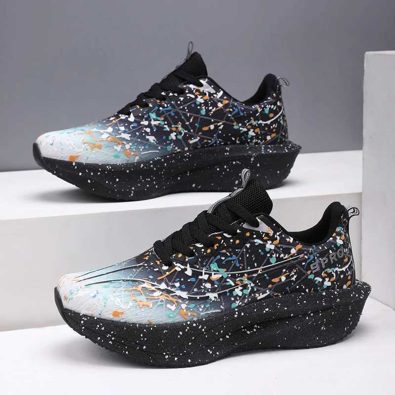 Casual Shoes Men Marathon Running Shoes Unisex Carbon Board Sports Breathable Lightweight Women Comfortable Athletic Nonskid Sneakers NEW H261016