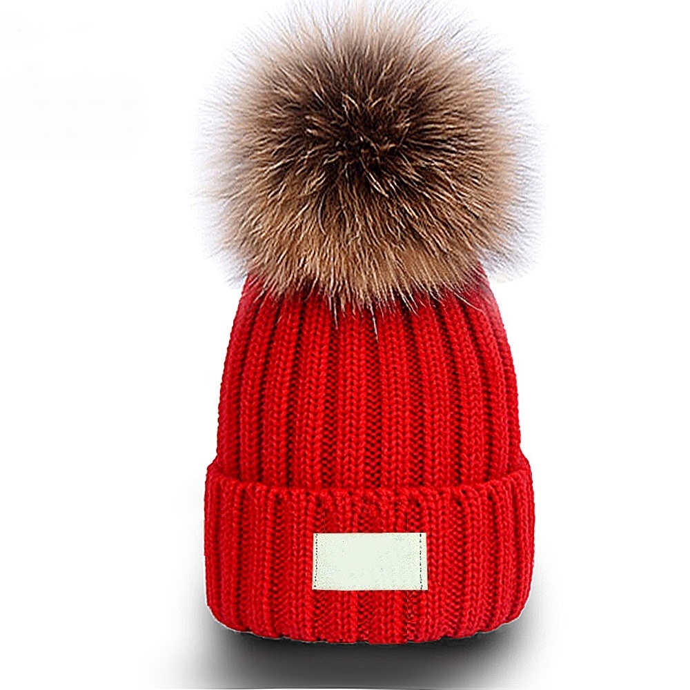 Fashion Winter Caps Beanie Hat Winter Beanies Men Women Warm Winter Pom Poms Bobble Hat Outdoor warm Cap High Quality B-3