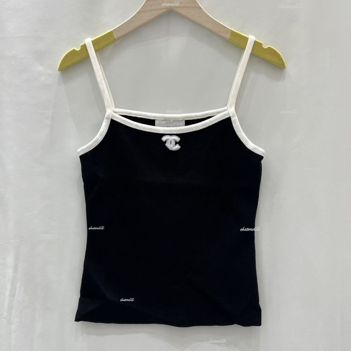 Summer Women's Channel Tank Tops Luxury Designer Tanks Top Women Sleeveless Camis Shirt Short Tee Embroidery Woman Channel Shirts Lady Backless