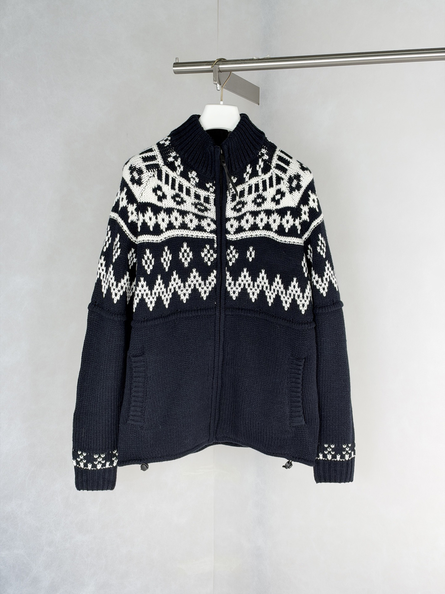 Men's Plus Size Sweaters hoodies in autumn / winter 2026acquard knitting machine e Custom jnlarged detail crew neck cotton W445455