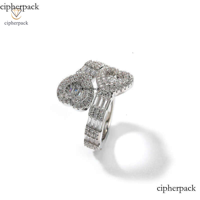 rings designer for baguette adjustable size heart Icy bling party rose gold love girl iced out women ring