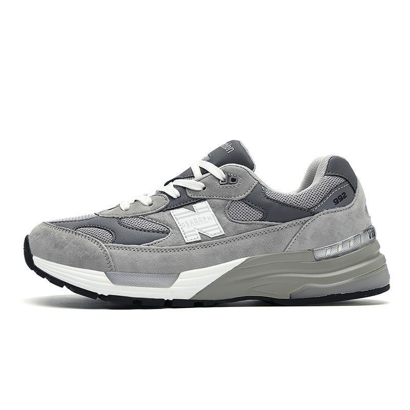 Premium Designer Retro Light Suede 992 mens trainers, spring autumn running sneakers, chunky dad style for women daily street wear
