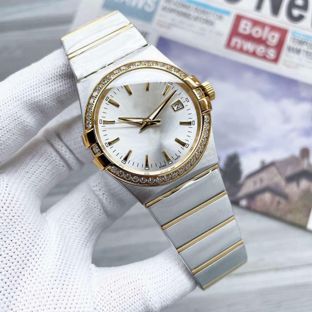 t watch luxury stainless steel designer mechanical waterproof luminous date window watches tidy wristwatch for men and women business party daily we