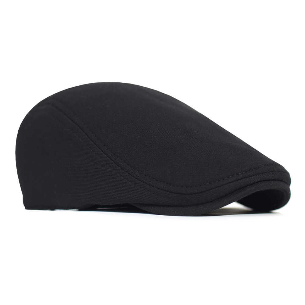 Newsboy Cotton Caps Men Women Hat Soft Casual Beret Solid Unisex Retro Hat Driver Flat Cap The waiter Cap S2610160PUS