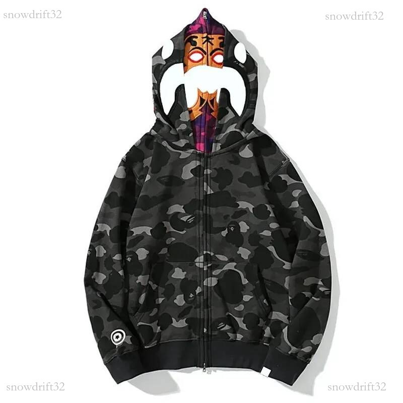 bathing App Hoodie Women Y2k Clothes Designer Bathing Ape Hoodie Camo Zip Up ape Jacket Men Streetwear Hoody Multi Color Camouflage Zipper Coat 331
