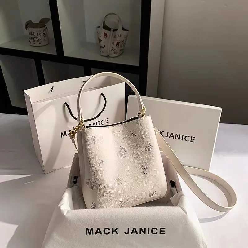 Shoulder Bags Women's Handbag High Quality Casual Tote Bag Fashion Embroidery Floral Bucket Bag Lady Purse Female Shoulder Messenger Bag H26101