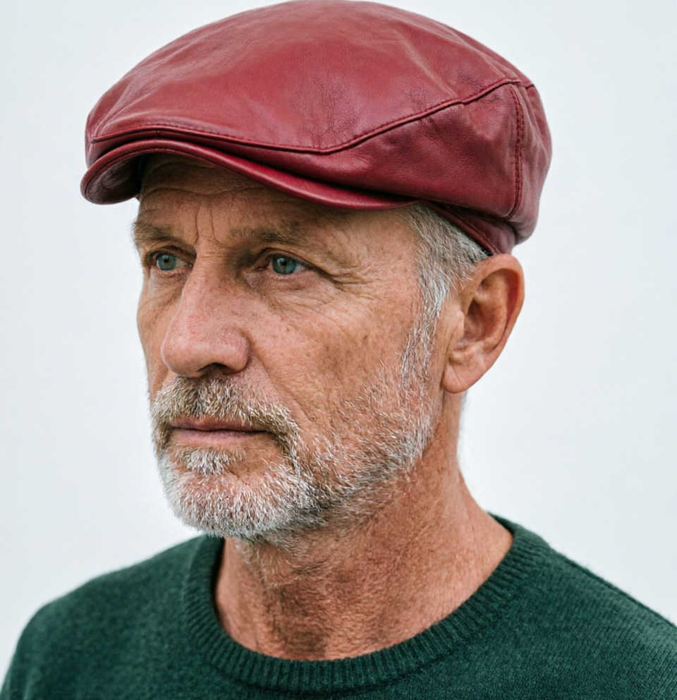 Hat Men's Stylish Leather Hat Golf Cap Stylish Packaging Men's Beret For Fashion Accessories Outdoor Activities Casual Wear S261016ZS4Y