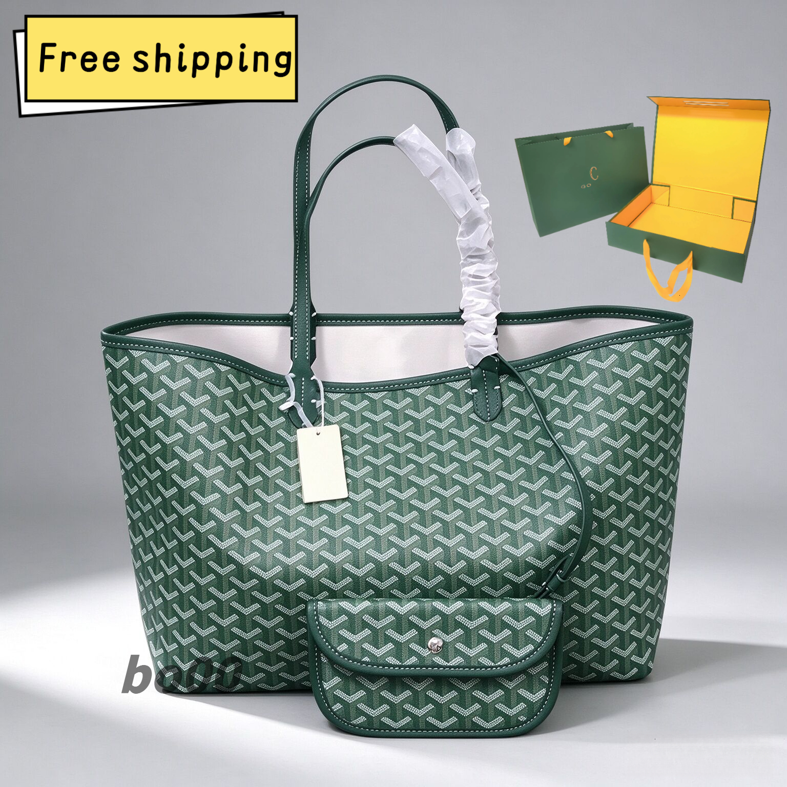 Designer Linen Tote Luxury Canvas Shoulder Wear-resistant Beach Reinforced Edge Double-sided Usable Tooth Print Commuting Large Shopping Bag