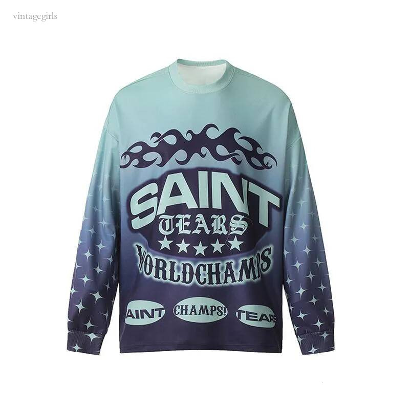 Designer Shirt Men Hip Hop Long Sleeve T Shirt Men Woman Vintage Fashion High Street Top Tee Crewneck T Shirts Autumn Graphic Streetwear Y2k Size S-