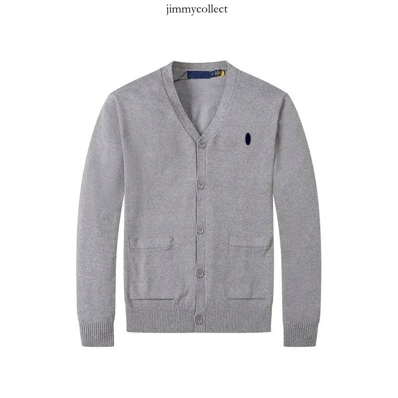 polo Men's Sweaters Small Embroidery Knitted Cardigan Cotton Causal Open Front Woolen Jacket Horse Long Sleeved Cashmere polo Sweater polo 787