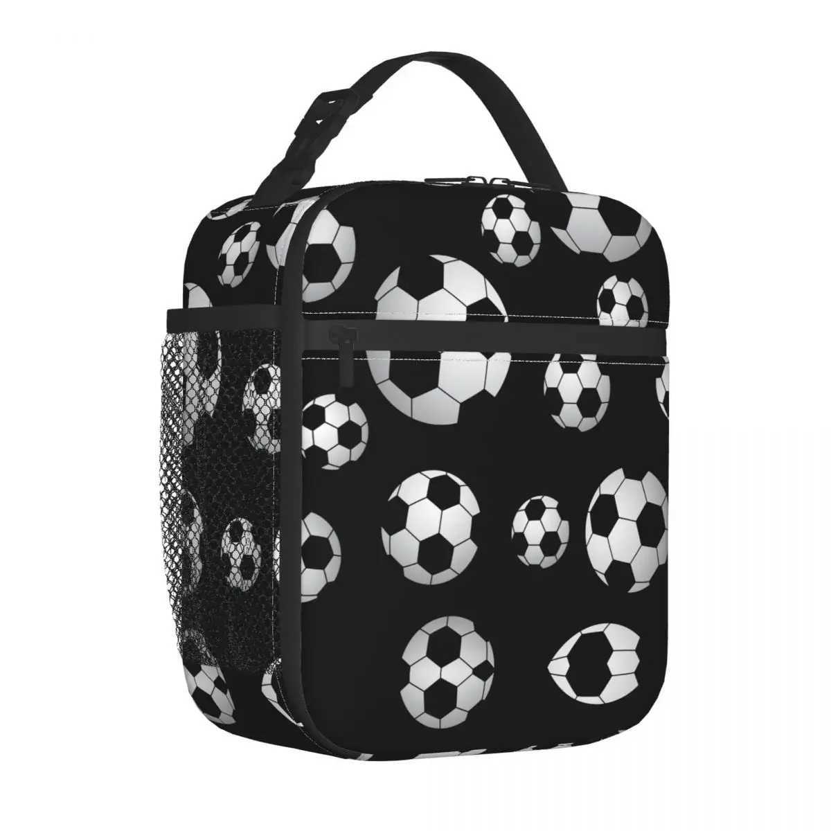 Evening Bags Soccer Pattern Insulated Lunch Bag Cooler Bag Meal Container Football Balls Sports Large Tote Lunch Box Food Bag College Picnic H261016
