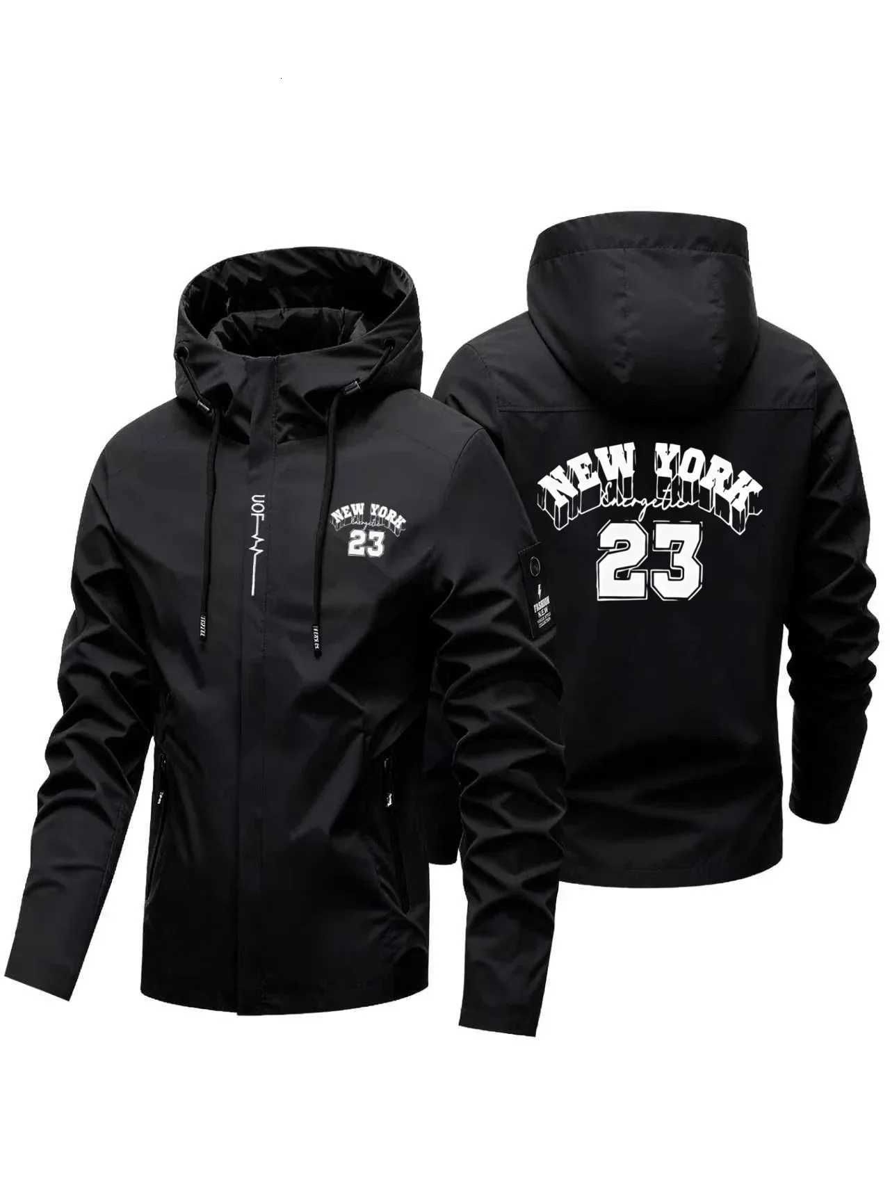 Outdoor Jackets Hoodies Men's Hooded Windbreaker Is a Windproof and Waterproof Outdoor Sports Suitab for Spring and Autumn SeasonsT261016