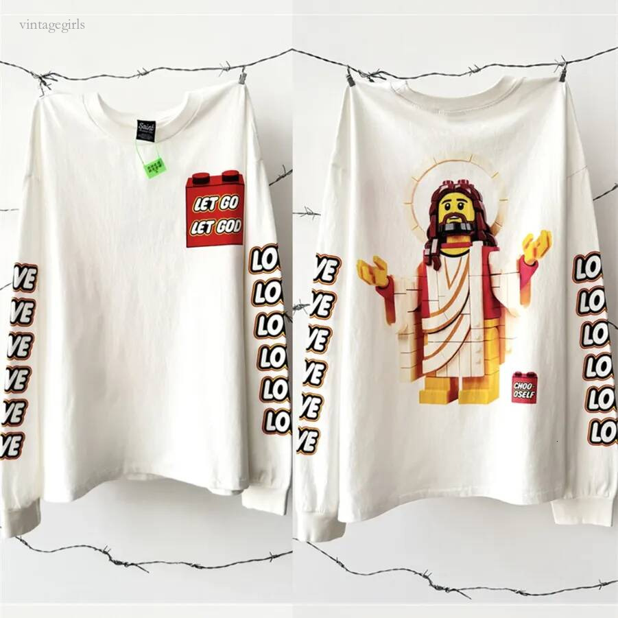 Designer Shirt Men Women Vintage Long Sleeve T Shirt Unisex Long Sleeve Cotton Tee Tops Branded T Shirts Autumn Graphic Streetwear Y2k Size S-Xl