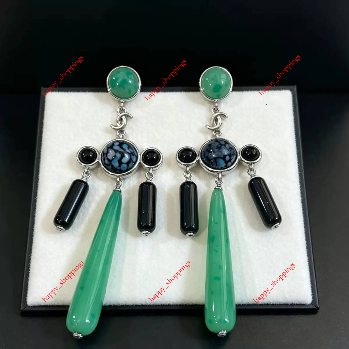 New gold bead pendant pearl stylish luxurious high end classic and versatile daily wear stud earrings 858