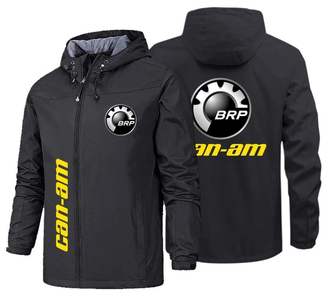 Outdoor Jackets Hoodies BRP Can am Printed Men's Tactical Military Outdoor Hoodie Zipper Casual S-5XL 2024 Spring and Autumn New ColctionT26101