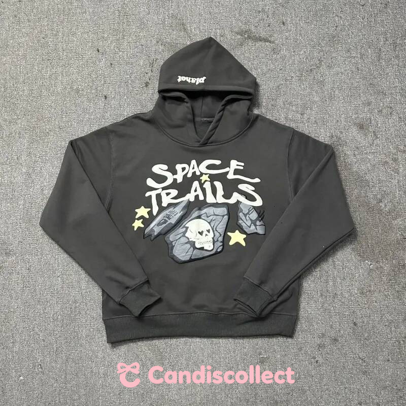 Planet Hoodie Designer Sweatshirt Men Foam Puff Graphic Zip Up High Street Hip Hop Baggy Sweatpants Streetwear Hoodie Planets Hoody 209 1be