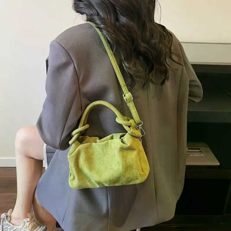 Evening Bags New Suede Simple Crossbody Bag Women Fashion Handle Bag Casual Comfortable And Versatile Texture Shoulder Commuting Bag H261016