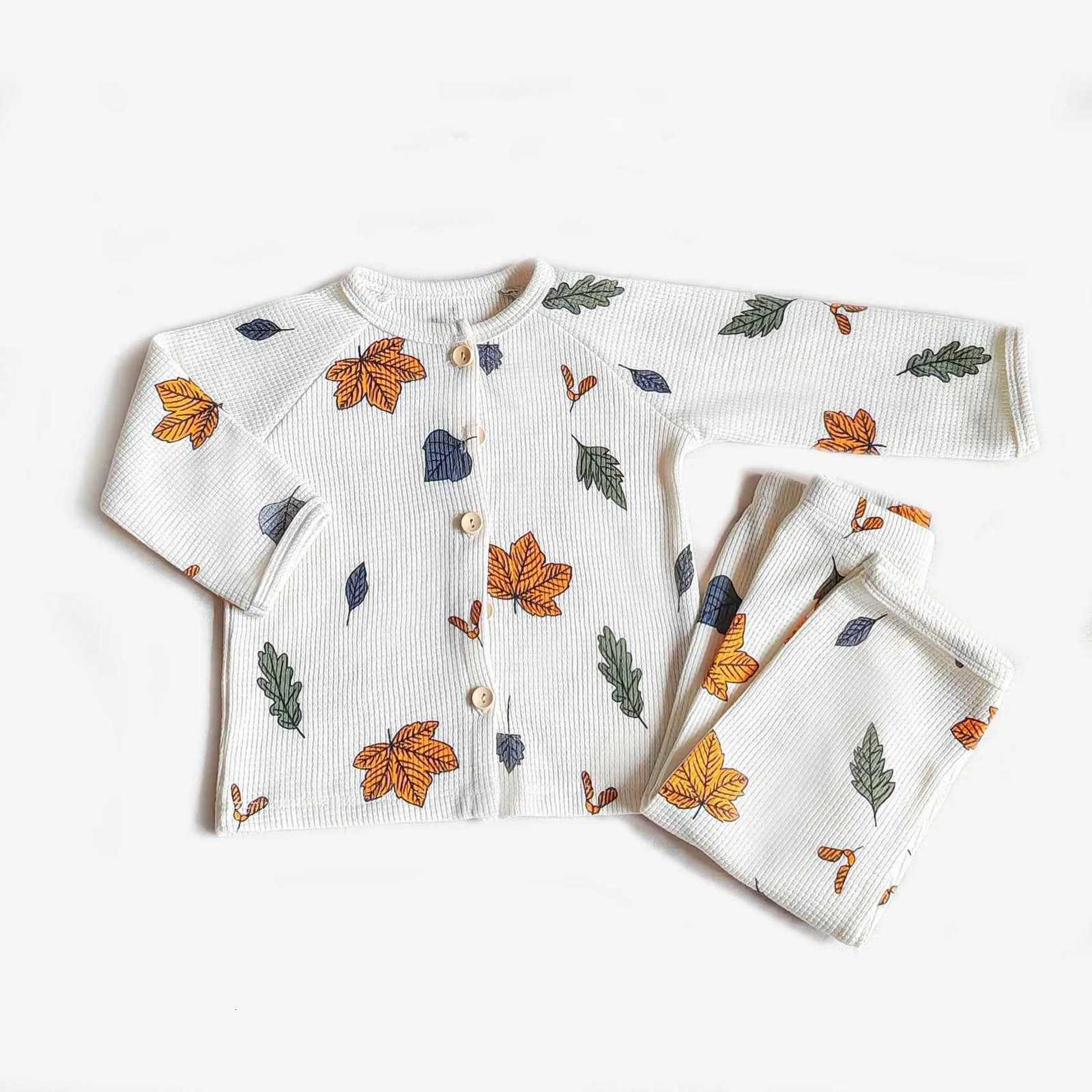 Pajamas deer jonmi 2026 Spring Autumn Children Cartoon Printed Pajamas Sets Long Sle Tops Pants 2pcs Kids Casual Spwear SuitsW261019