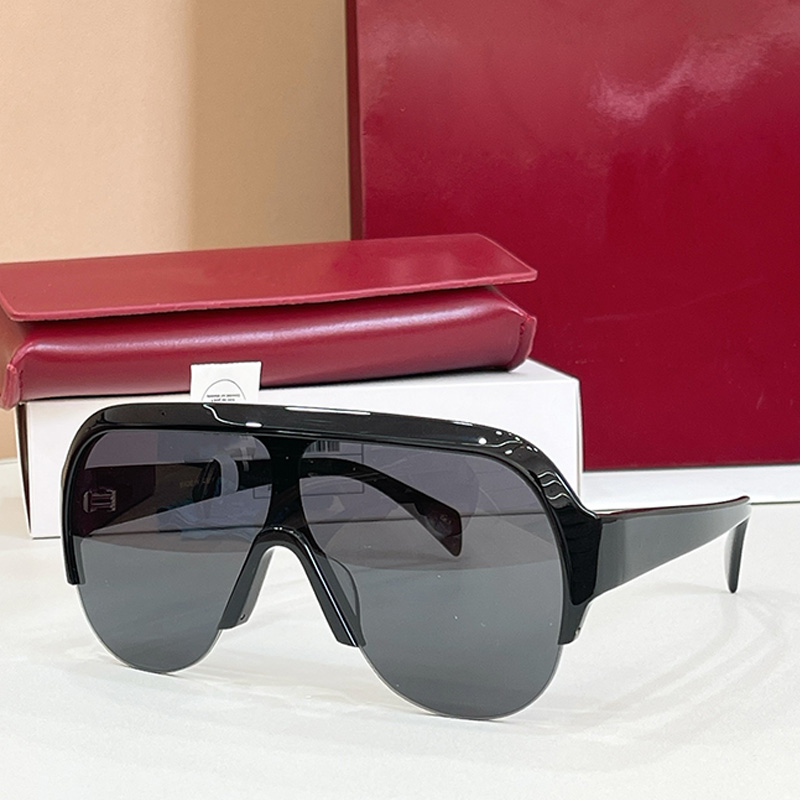 Oversized Mask Frame Sunglasses 2023S Fashion Womans Designer Luxury Acetate Half Frame Mask Glasses Mens Womens Outdoor Driving Multi functional Su