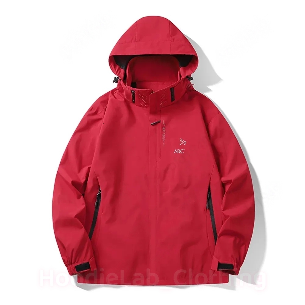 Arc Designer Jacket Men Mens Print Jackets Zipper Windproof Artery Outdoor Sports Wind Breaker Women Male Casual Lightweight Hiking Arcs Windbreaker