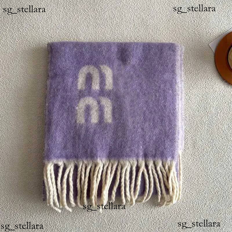 Scarves 2025 Winter New Jacquard Double sided Two tone Mixed Color Womens Scarf with Wool Mix Simple Warm H250313 K2BM
